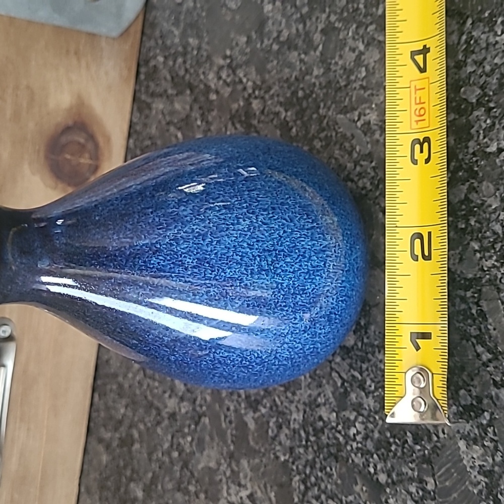 Blue Ceramic Bud Vase - Picture 7 of 9